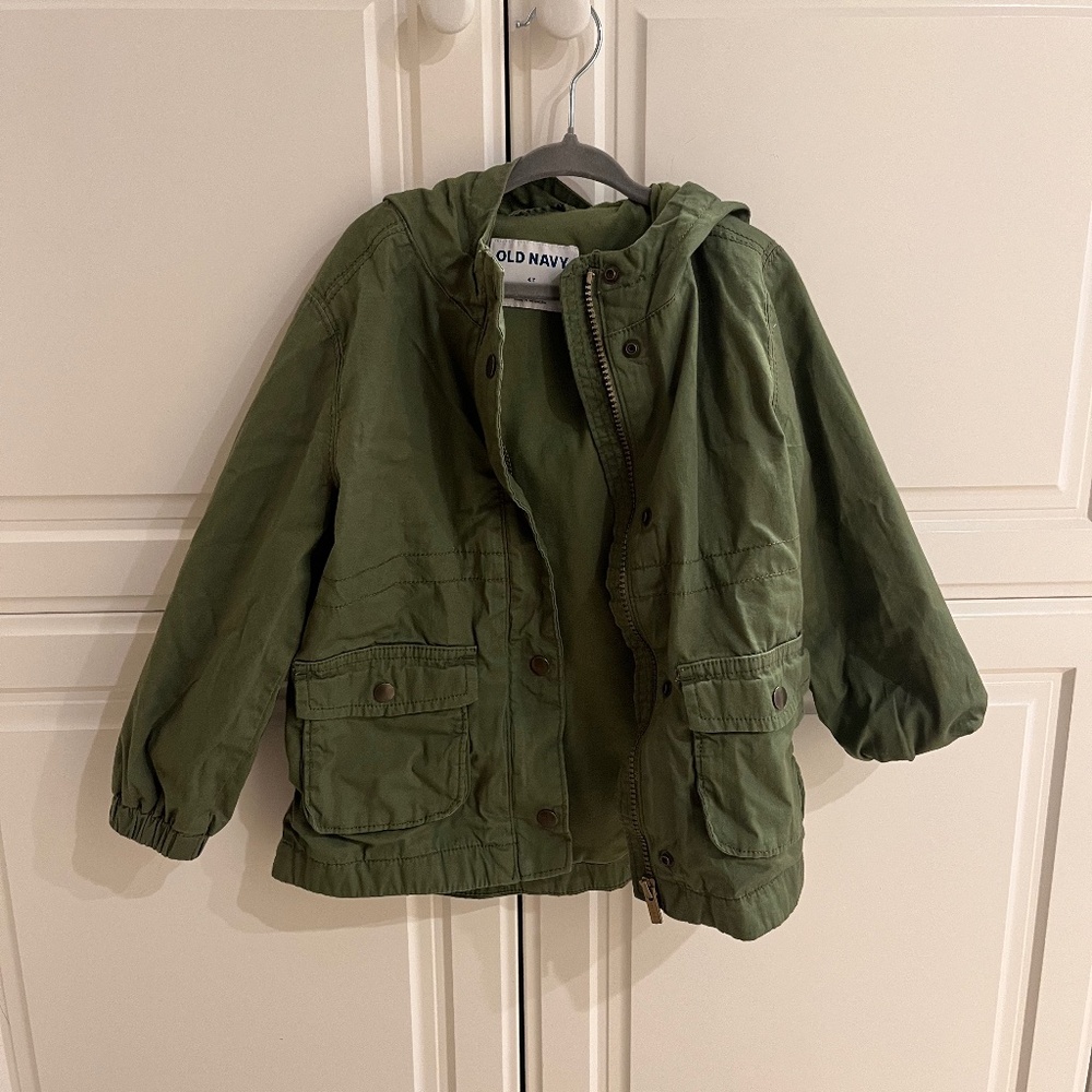 Old Navy hooded twill utility jacket for Toddler